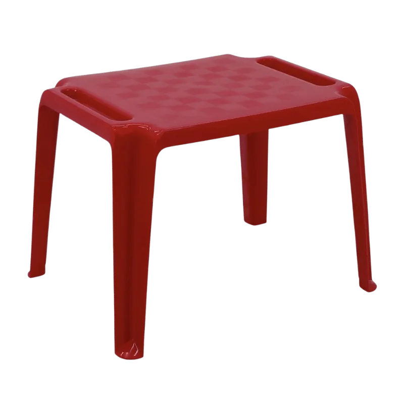 mesa-de-plastico-dona-chica-infantil-vermelha